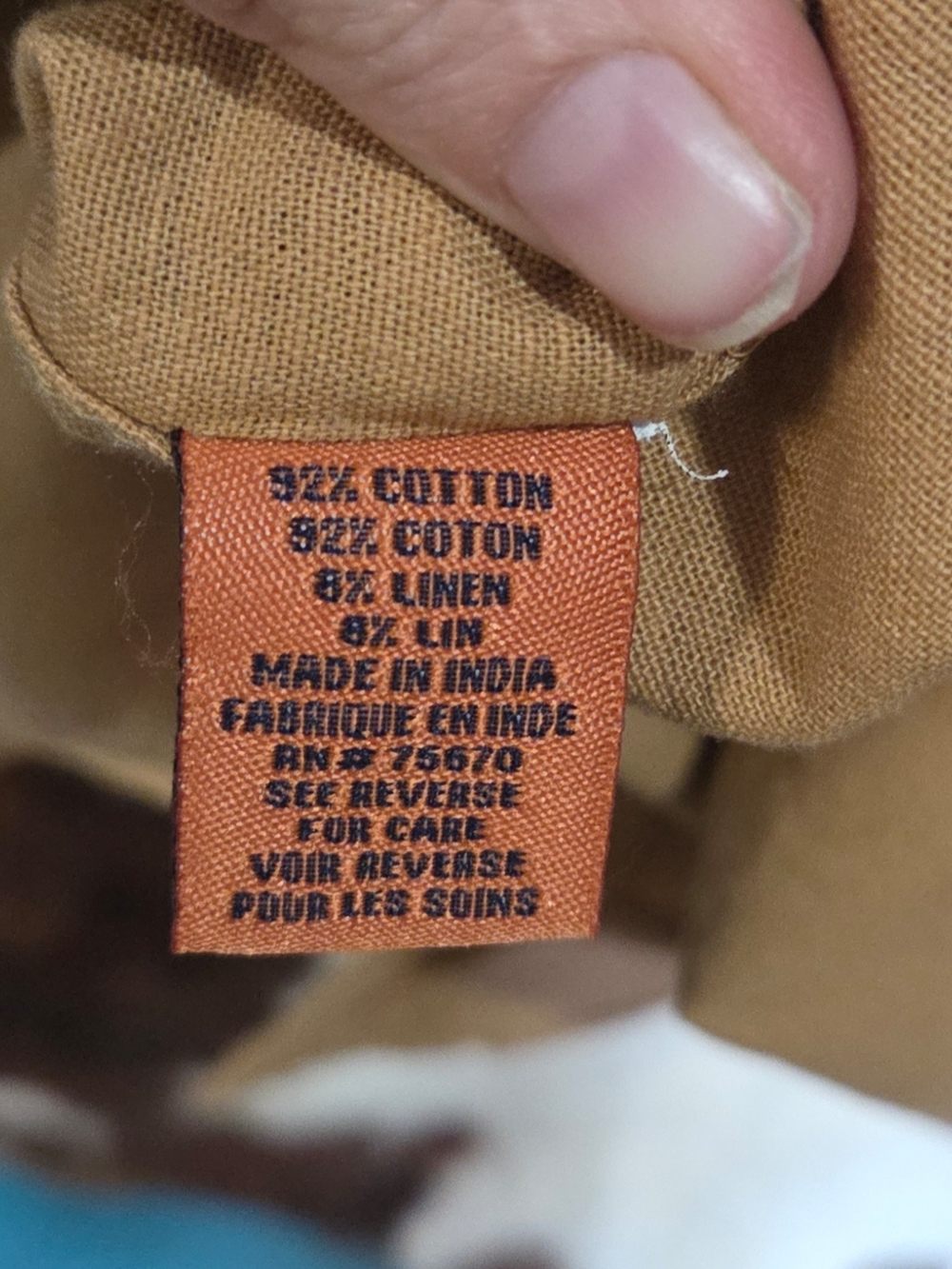 Newport Men's Tan Embroidered Camp Shirt - Picture 7 of 7